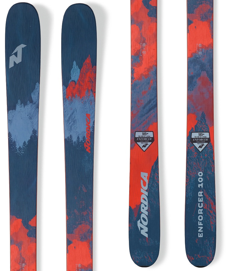 Nordica Enforcer 100 Skis 185cm Red/Blue 2019